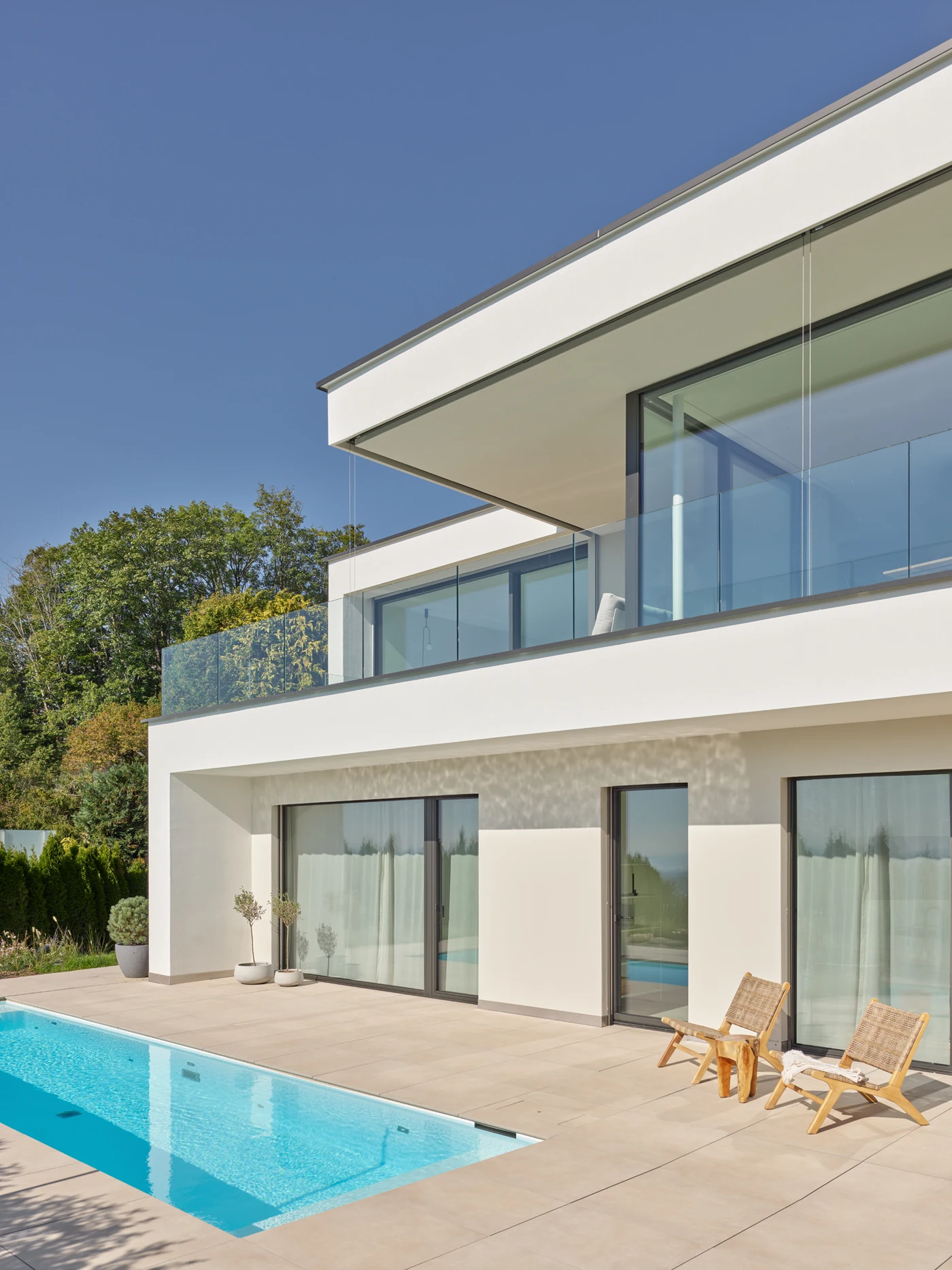 Haus am Hang in Oberer Zürichsee, Architektur von MO Architektur GmbH